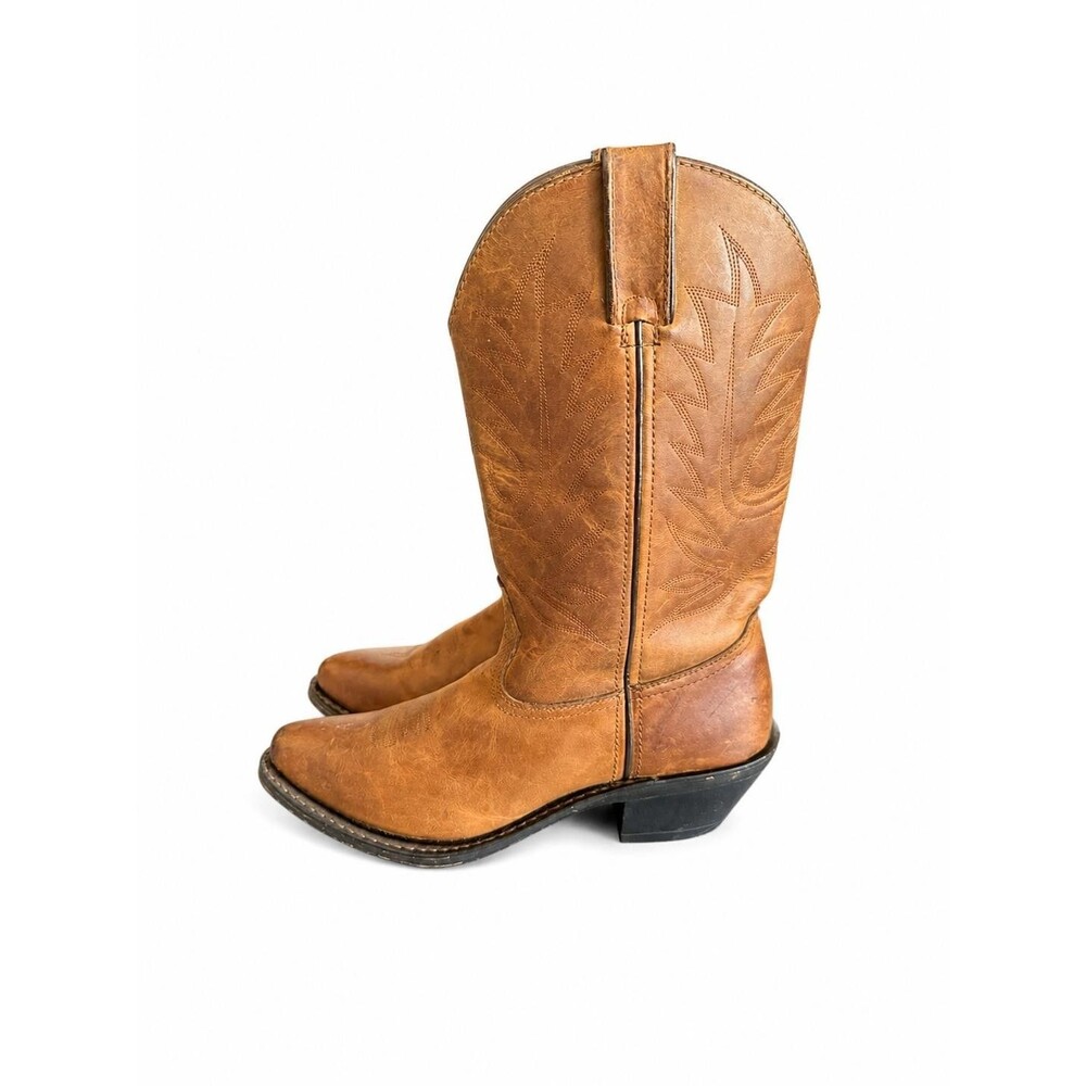 Durango RD4112 Womens Brown Tan Leather Western Cowboy Boots Size 8M